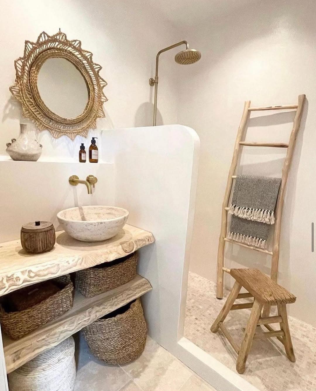 Boho Natural Bathroom Sanctuary