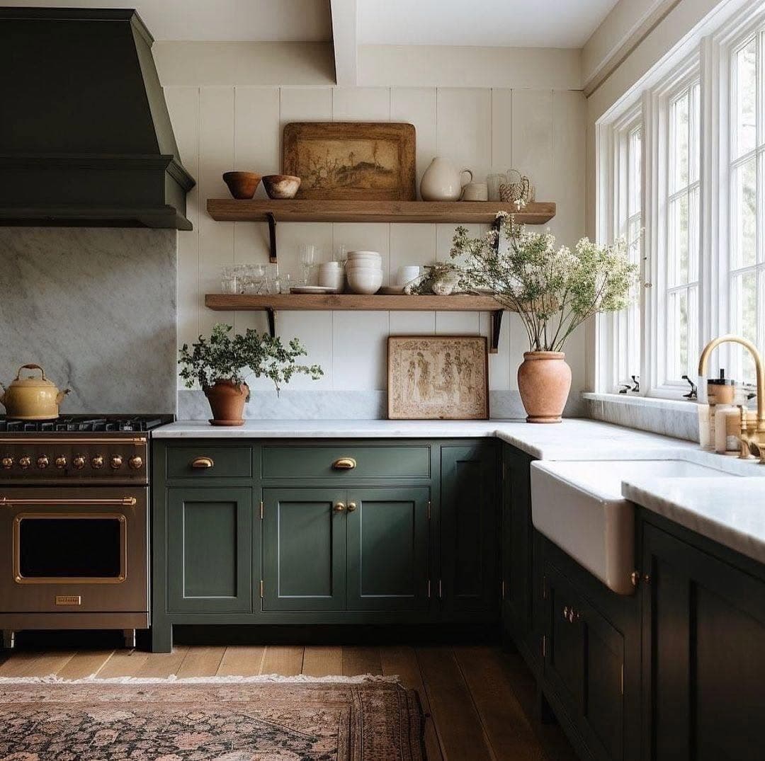 Earthy Farmhouse Kitchen Design