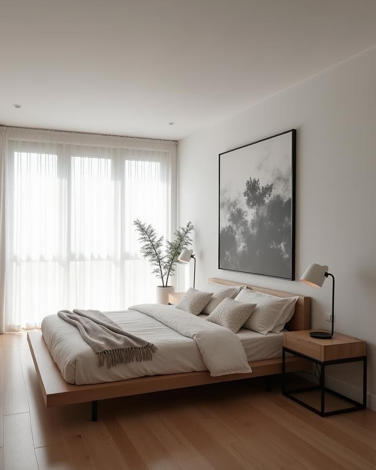 Minimalist Bedroom Wood Sanctuary