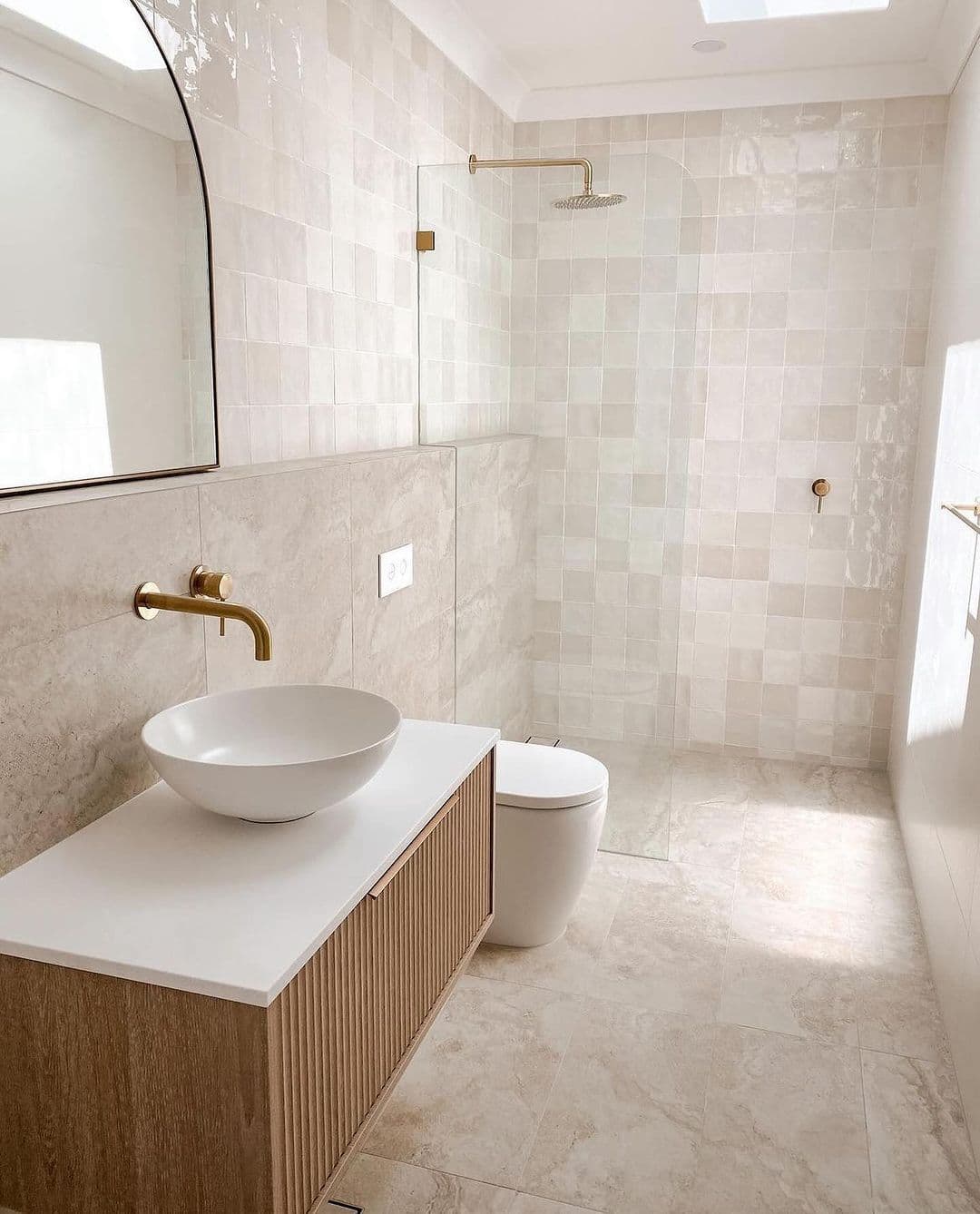 Modern Brass Bathroom Sanctuary