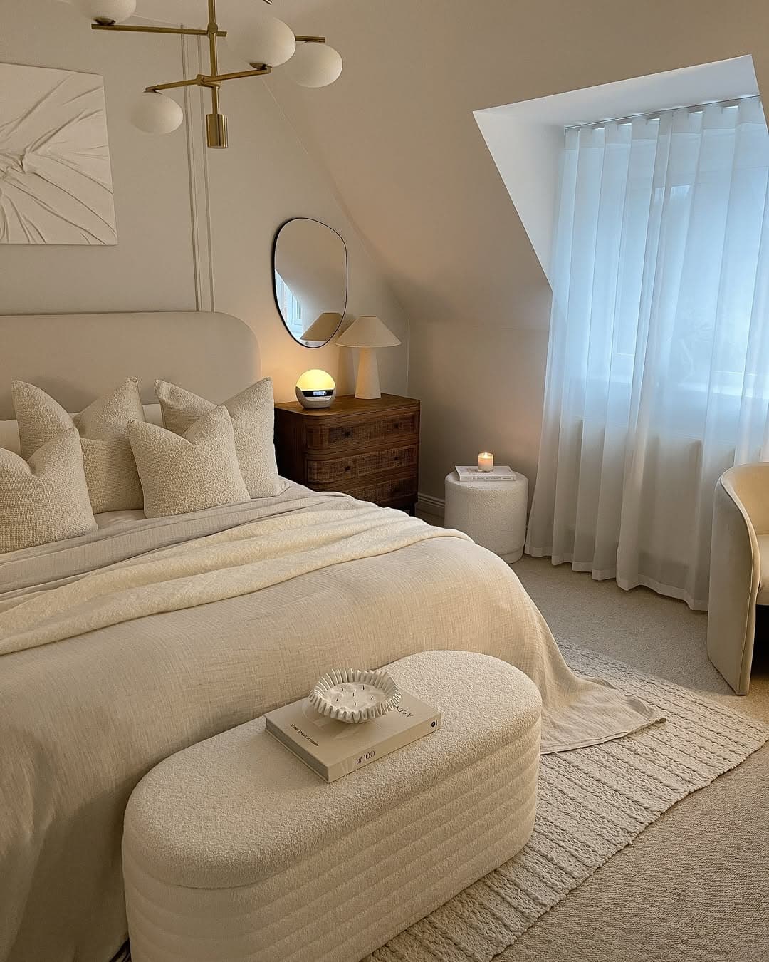 Serene Creamy Bedroom Sanctuary