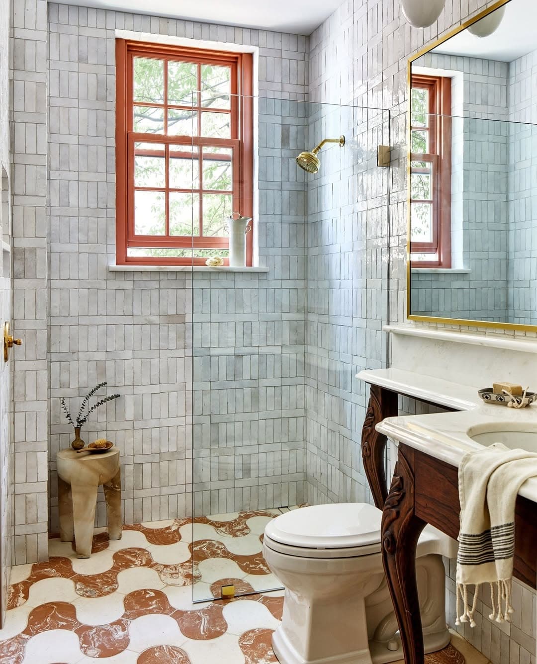 Vintage Tile Bathroom Oasis Design